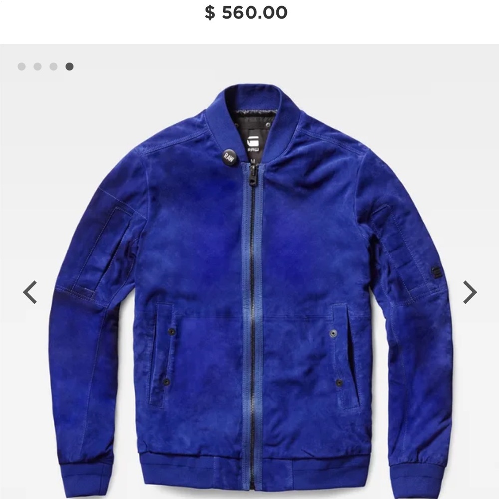 Rare g-star Blazer. Blue suede blazer medium.